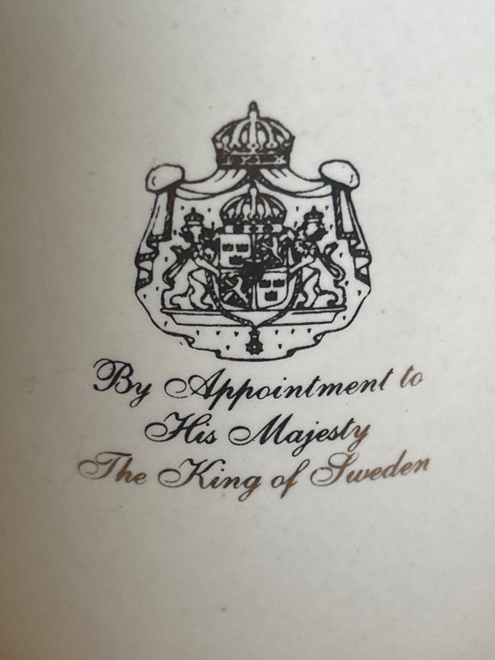 Gevalia Kaffe White Ceramic Mug By Appointment To The King Of Sweden - Picture 6 of 10